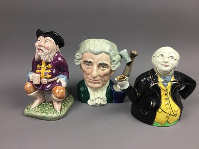 Lot 184 - A ROYAL DOULTON CHARACTER JUG ALONG WITH OTHER CERAMICS