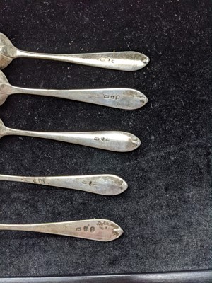 Lot 14 - A GROUP OF SILVER FORKS AND SPOONS