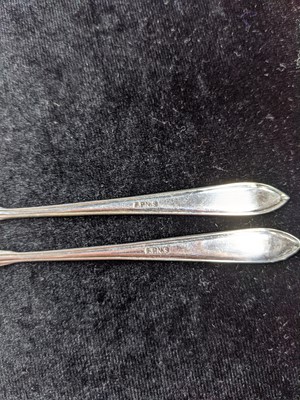 Lot 14 - A GROUP OF SILVER FORKS AND SPOONS