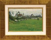 Lot 239 - * JAMES FULLARTON DA, PARK BENCHES oil on...