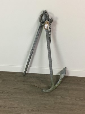 Lot 226 - A CAST METAL BOAT ANCHOR