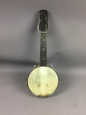 Lot 263 - A BRITISH MADE BANJO UKULELE