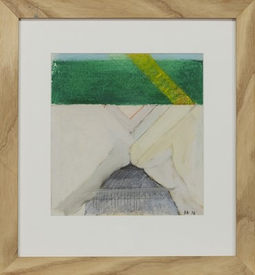 Lot 600 - L R L 74 (GREEN), A MIXED MEDIA BY ADRIAN HEATH