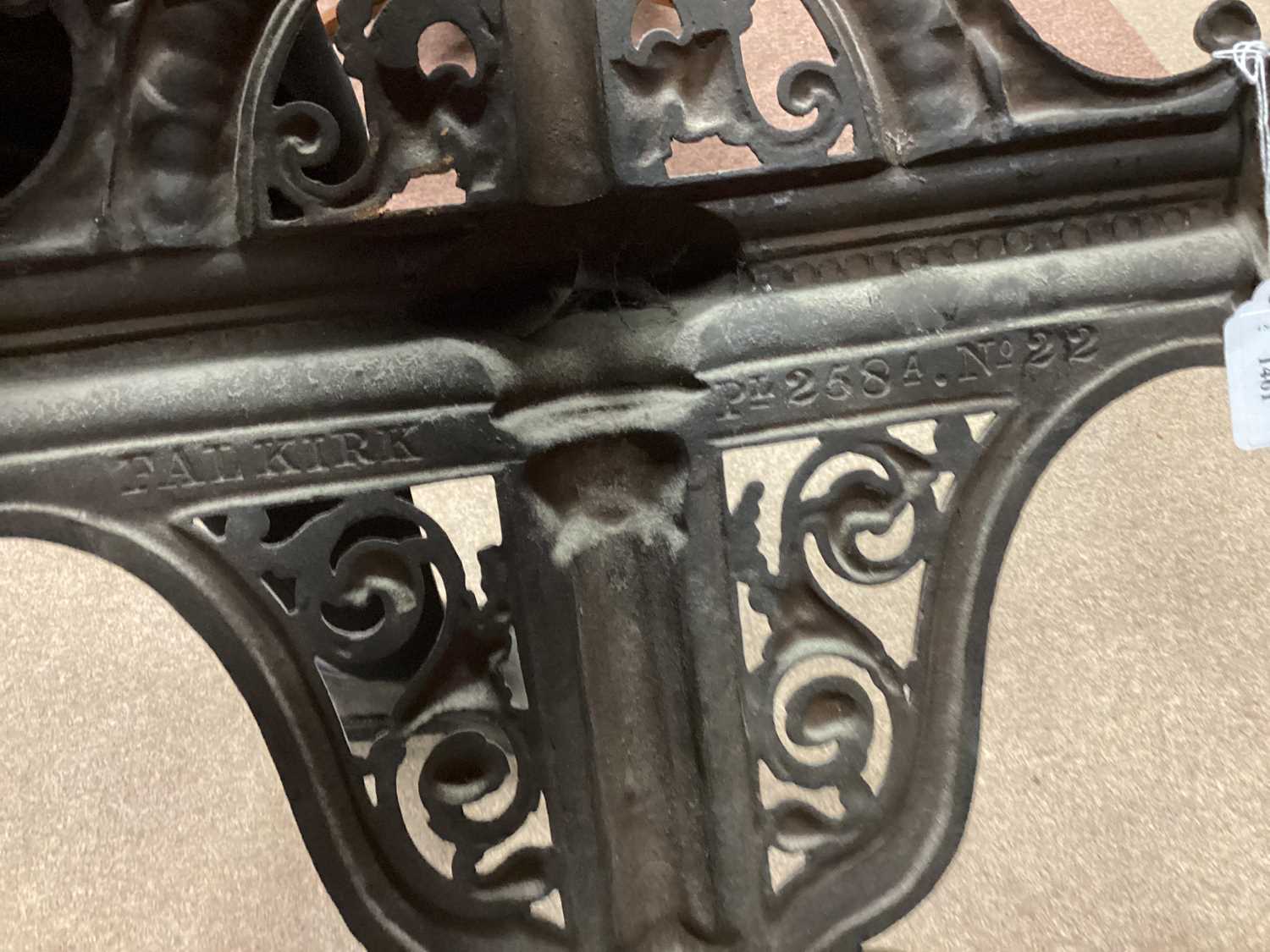 Lot 1461 A VICTORIAN FALKIRK FOUNDRY CAST IRON