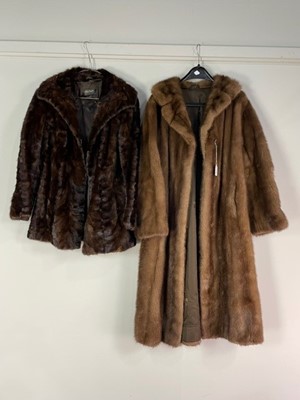 Lot 229 - A MINK FUR COAT AND ANOTHER FUR JACKET