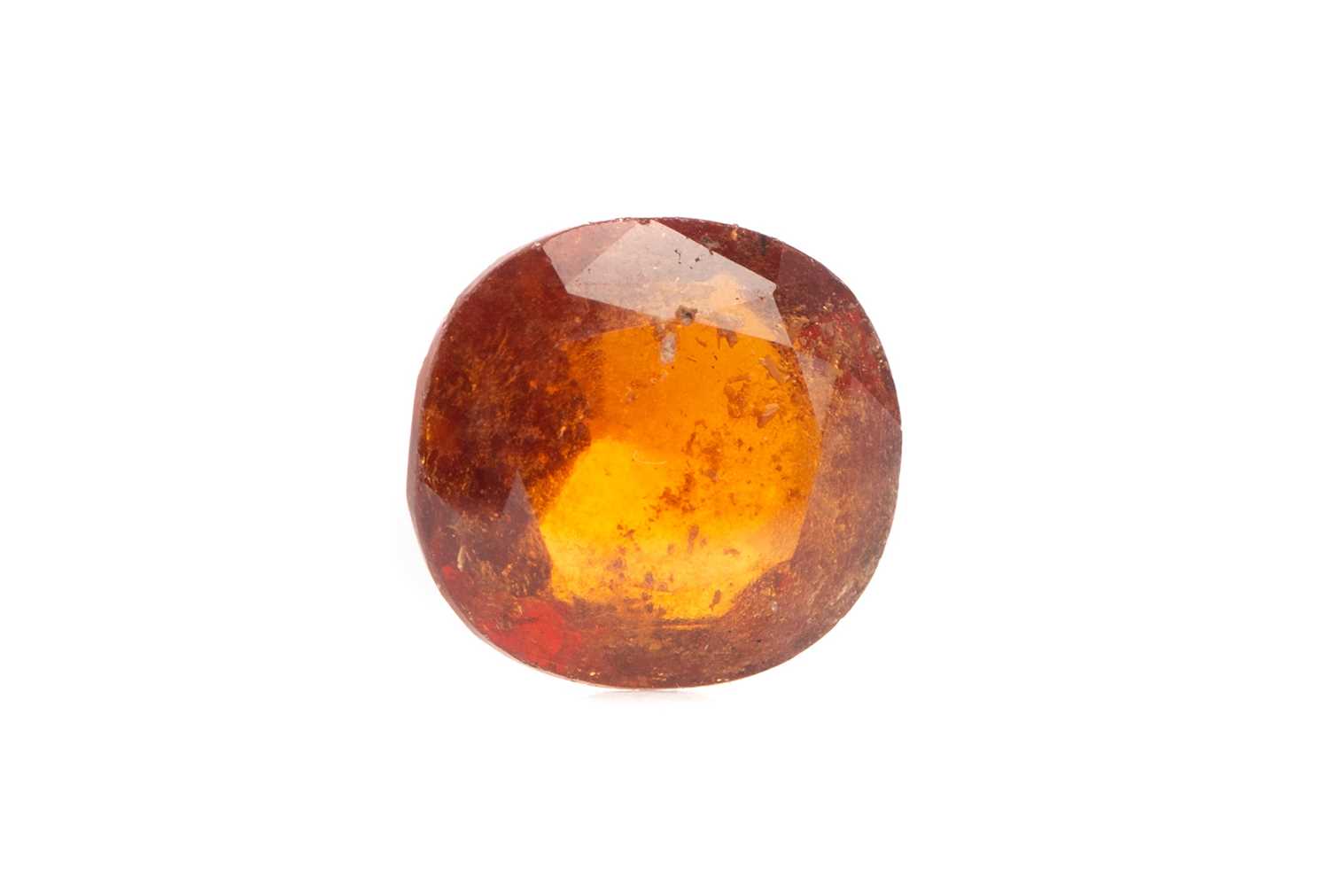 Lot 959 - **A CERTIFICATED UNMOUNTED HESSONITE GARNET