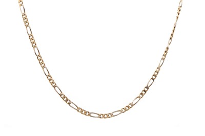 Lot 1005 - A GOLD NECKLACE