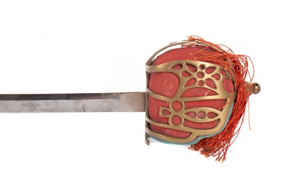 Lot 1468 - A REPLICA SCOTTISH BASKET HILT DRESS SWORD