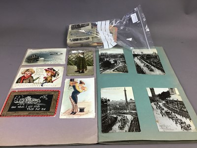 Lot 283 - AN ALBUM OF POSTCARDS AND OTHERS