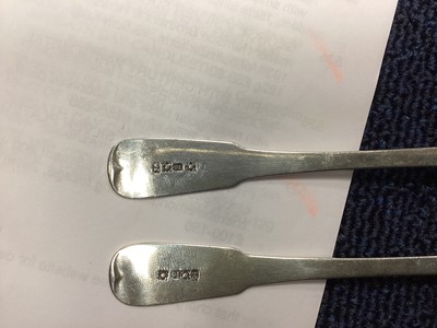 Lot 454 - THREE SCOTTISH PROVINCIAL SILVER TEASPOONS