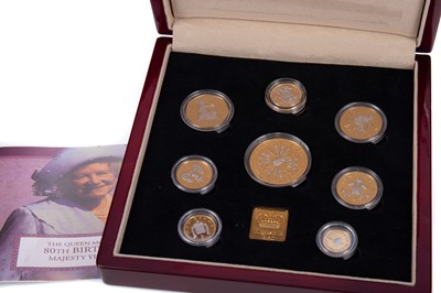 Lot 86 - THE QUEEN MOTHER'S 80TH BIRTHDAY MAJESTY YEAR COIN SET