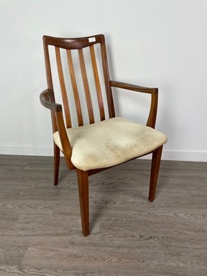 Lot 309 - A MID 20TH CENTURY TEAK ELBOW CHAIR