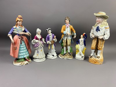 Lot 404 - A LOT OF SIX PORCELAIN FIGURES