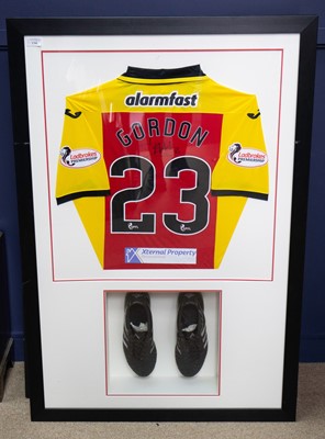 Lot 316 - PARTICK THISTLE F.C. - ZIGGY GORDON MATCH WORN JERSEY AND BOOTS