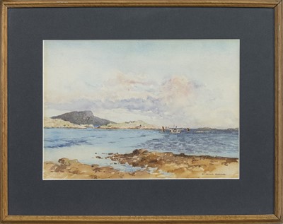 Lot 26 - PUFFER IN BOUND, A WATERCOLOUR BY WILLIAM ARTHUR LAURIE CARRICK