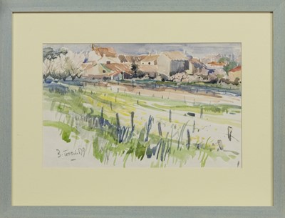 Lot 13 - ILE D'OLERON, FRANCE, A WATERCOLOUR BY BEATRICE TESSIER-MCMURTRIE