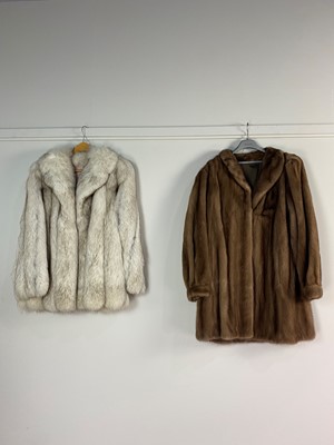 Lot 329 - TWO FUR JACKETS AND A MINK STOLE