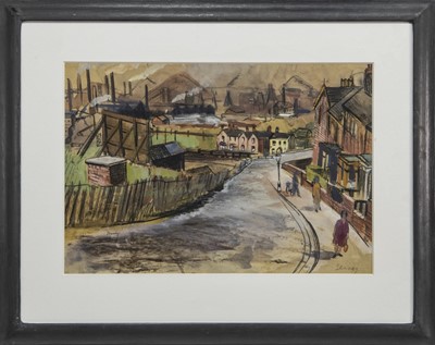 Lot 645 - THE POTTERIES, JULY 1945, A MIXED MEDIA BY NOEL SLANEY