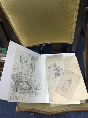 Lot 365 - A LOT OF EIGHT SKETCHES BY  ALEXANDER GRAHAM MUNRO