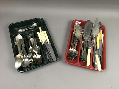 Lot 479 - A LOT OF VARIOUS PLATED FLATWARE