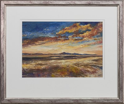 Lot 37 - ARRAN (FROM THE BEACH AT SEAMILL), A MIXED MEDIA BY DEREK MCLEAN