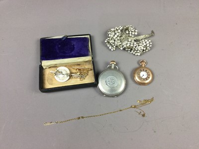 Lot 450 - A GROUP OF JEWELLERY AND POCKET WATCHES