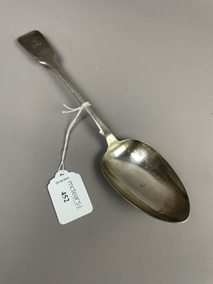 Lot 452 - A VICTORIAN IRISH SILVER BASTING SPOON