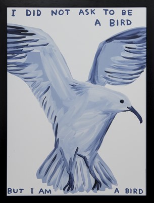 Lot 661 - I DID NOT ASK TO BE A BIRD, A LITHOGRAPH BY DAVID SHRIGLEY