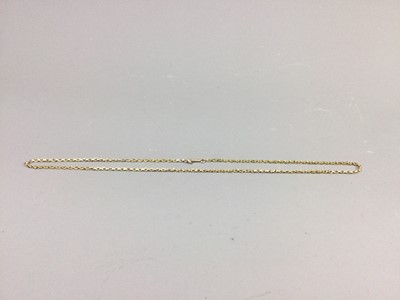 Lot 375 - A NINE CARAT GOLD NECKLACE