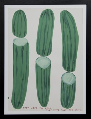 Lot 665 - THEY WERE TOO LONG, MUCH TOO LONG, A LITHOGRAPH BY DAVID SHRIGLEY