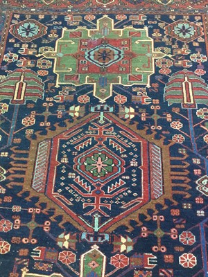 Lot 1717 - A SHIRVAN STYLE RUG
