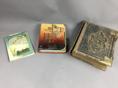 Lot 493 - A VICTORIAN FAMILY BIBLE AND OTHERS