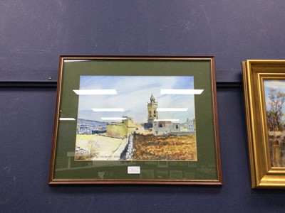 Lot 504 - WHERE THE RIVER BENDS BY GEORGE BURKE, ALONG WITH TWO OTHER PAINTINGS