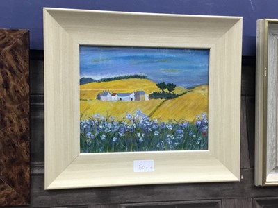 Lot 507 - SUMMER FIELDS BY MOIRA STEWART ALONG WITH FOUR OTHER PICTURES