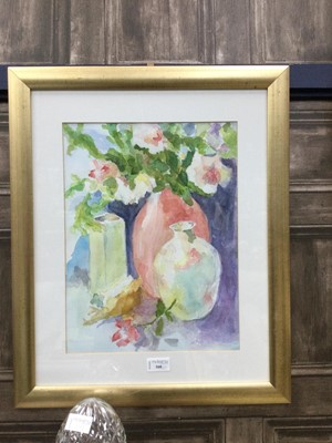 Lot 508 - FLOWERS IN VASE BY LILLIAN BELL, ALONG WITH TWO OTHER PAINTINGS