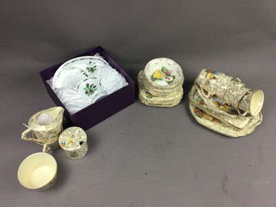 Lot 530 - A BOXED THISTLE CUP AND SAUCER AND OTHER TEA WARE