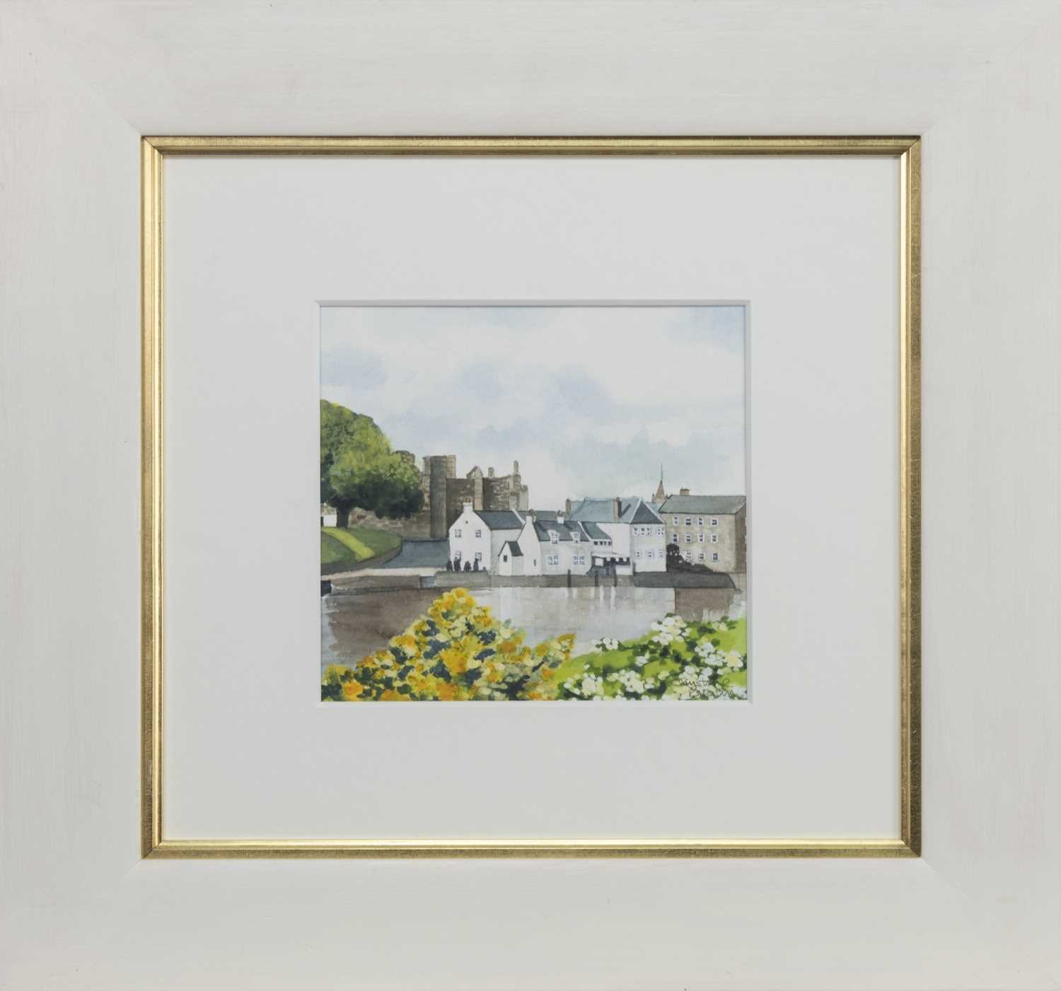 Lot 58 - KIRKCUDBRIGHT, A WATERCOLOUR BY CHRISTINE BROWN