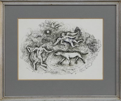 Lot 76 - AN UNTITLED INK BY FLORA WOOD