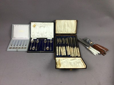 Lot 605 - A COLLECTION OF PLATED CUTLERY