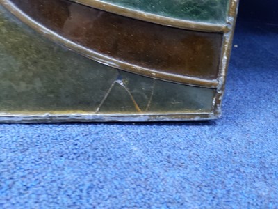 Lot 663 - A LEADED AND STAINED GLASS WINDOW SCREEN