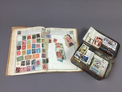 Lot 593 - A LOT OF VARIOUS JOHN PLAYER & SON CIGARETTE CARDS AND A STAMP ALBUM