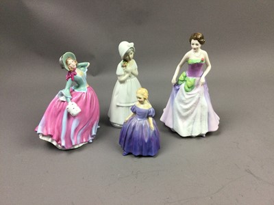 Lot 621 - A LOT OF THREE ROYAL DOULTON FIGURES