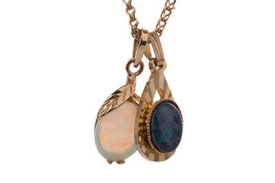 Lot 410 - A COLLECTION OF OPAL JEWELLERY