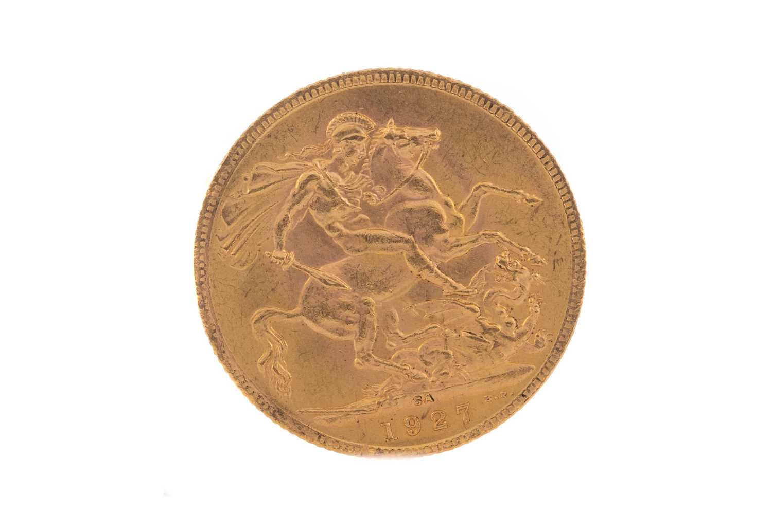 Lot 37 - A GEORGE V GOLD SOVEREIGN DATED 1927