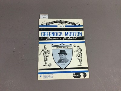 Lot 632 - A 1948 BRITISH FOOTBALL ANNUAL RELATING TO GREENOCK MORTON