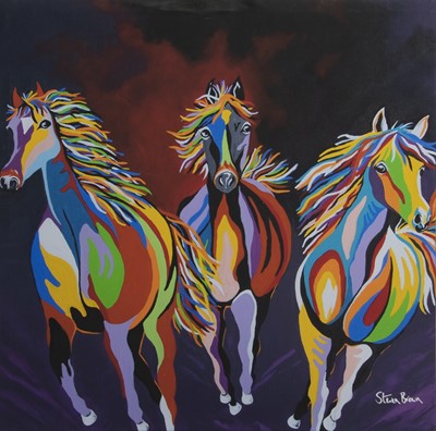 Lot 707 - THE WILD MCCUDDY'S, A CANVAS PRINT BY STEVEN BROWN