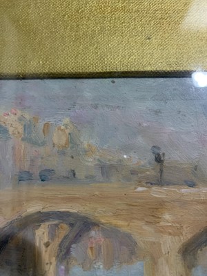 Lot 79 - BY THE BRIDGE, AN OIL BY MARY CARPENTER