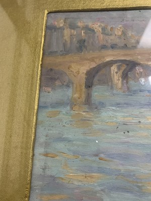 Lot 79 - BY THE BRIDGE, AN OIL BY MARY CARPENTER