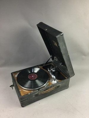 Lot 685 - AN HMV PORTABLE RECORD PLAYER