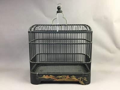 Lot 686 - AN EARLY 20TH CENTURY BIRD CAGE